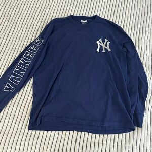 Yankees Navy Long Sleeve Shirt